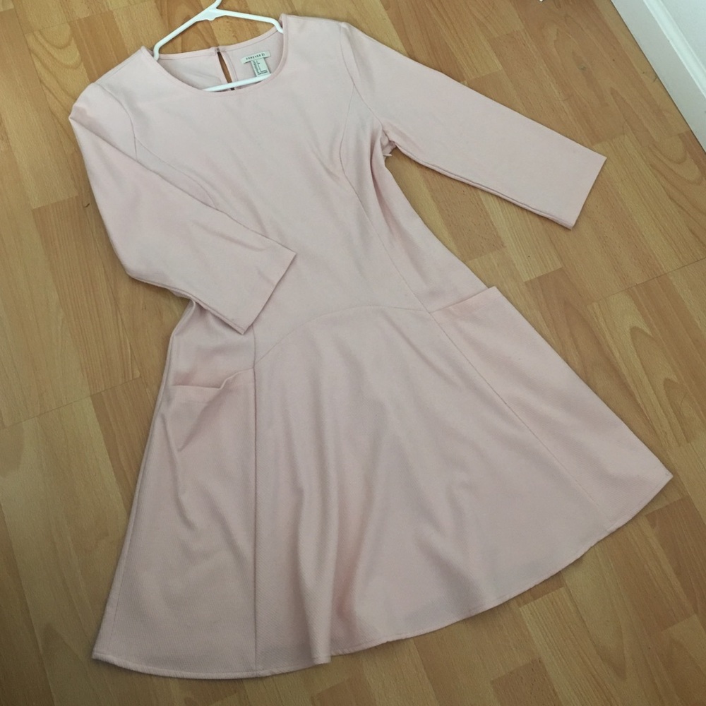 Pink Fit and Flare Dress